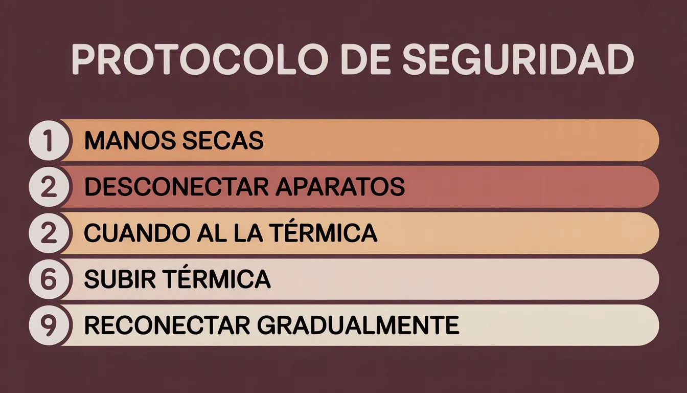 Protocolo de seguridad paso a paso cuando salta el interruptor termomagnético