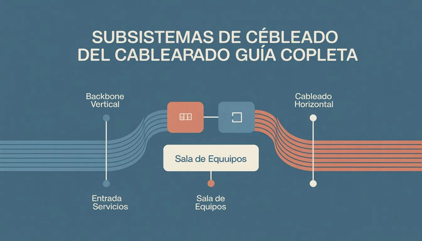Diagrama de seis subsistemas principales del cableado estructurado
