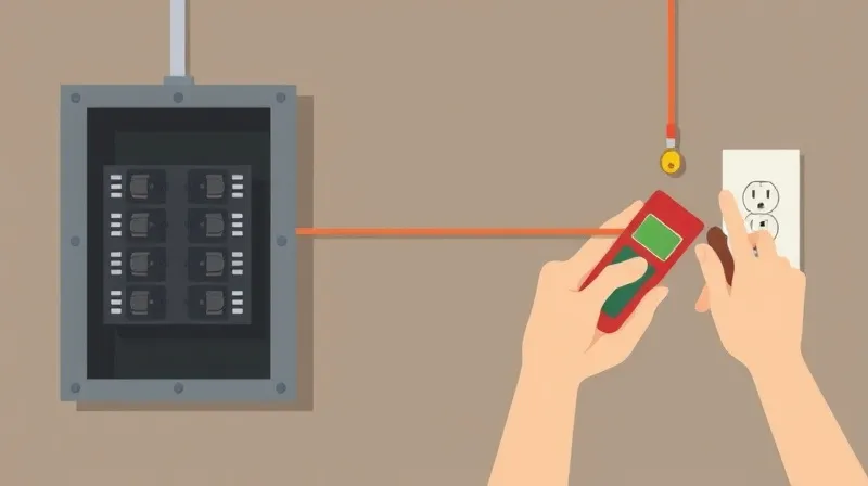 Proceso de verificación de seguridad eléctrica antes de instalación