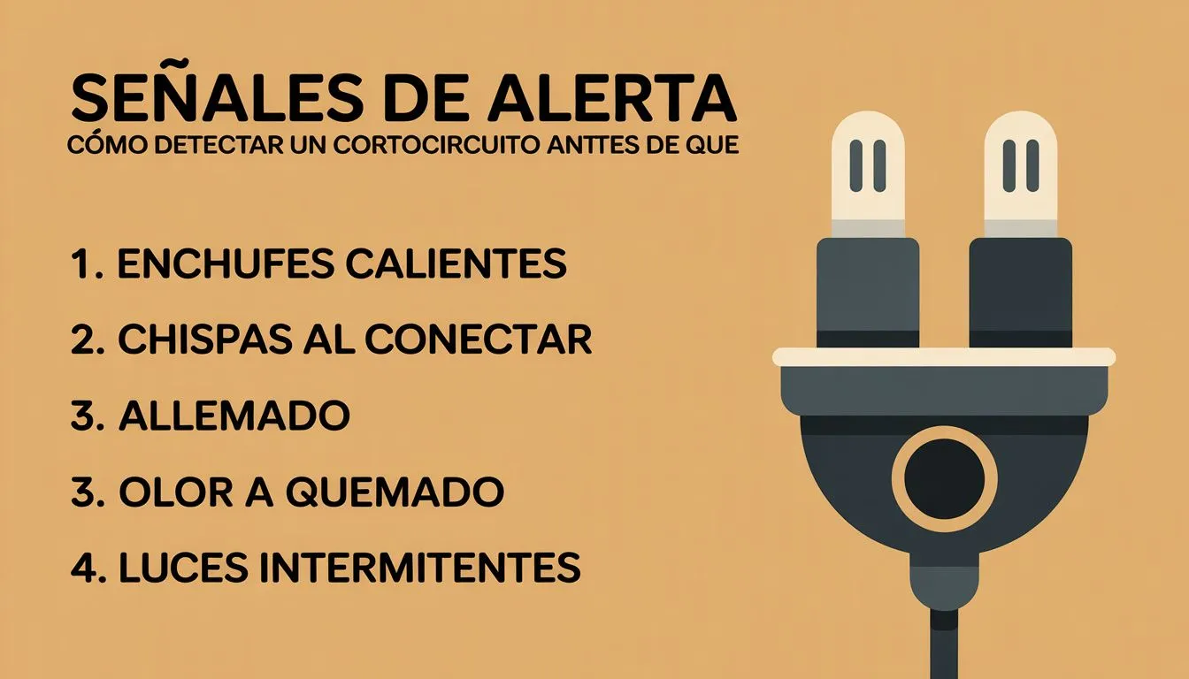 Lista de señales de alerta de cortocircuito en casa: enchufes calientes, chispas, olor a quemado y luces intermitentes