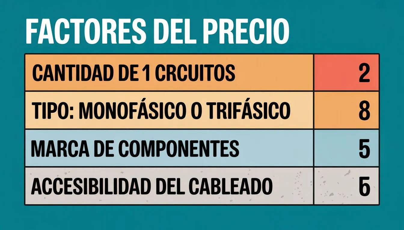 Cuatro factores clave que afectan el precio de instalación del tablero eléctrico en Chile