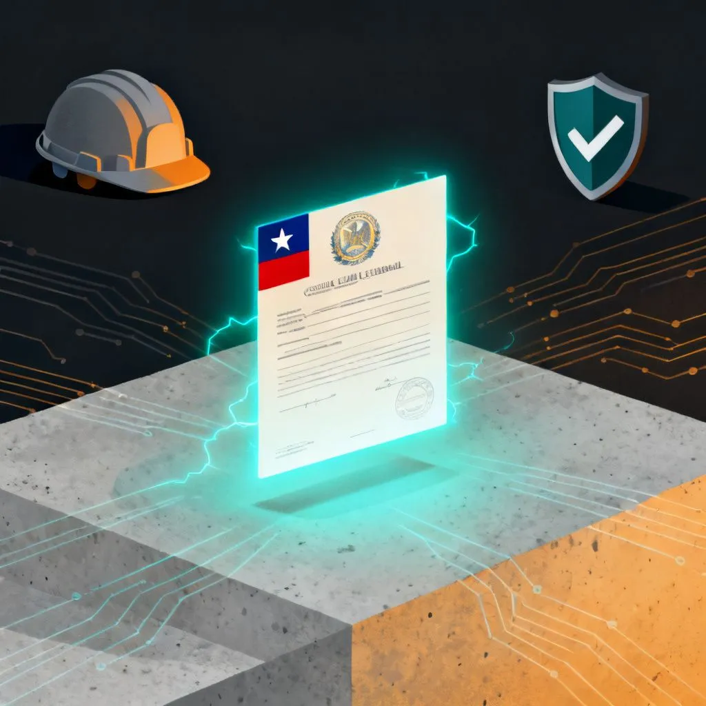 Simbolización de la certificación SEC requerida para electricistas que instalan tableros eléctricos en Chile