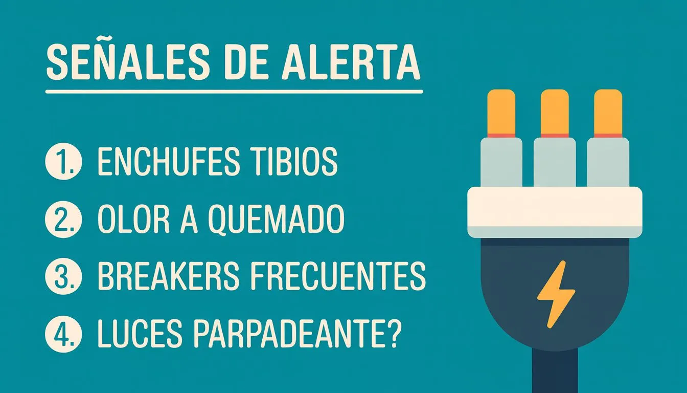 Cinco señales de alerta que indican que tu instalación eléctrica necesita revisión urgente